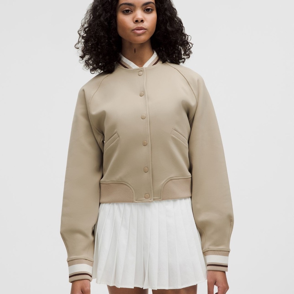 NWT- Lululemon Snap-Front Collegiate Jacket